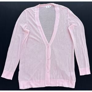 AG Adriano Goldschmied Cameron Cardigan in a Pink Women's Size Large